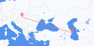 アゼルバイジャンからハンガリーへのフライト