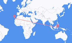 Flyreiser fra Luwuk, Indonesia til Santa Cruz de Tenerife, Spania