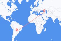 Flyreiser fra Asunción, Paraguay til Kars, Tyrkia