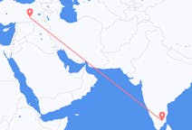 Lennot Tiruchirappallilta, Intia Diyarbakiriin, Turkki
