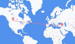 出发地 加拿大梅迪辛哈特目的地 土耳其馬爾丁的航班