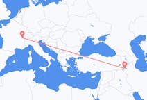 Flyreiser fra Urmia, til Genève