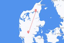 Flyreiser fra Billund, Danmark til Aalborg, Danmark