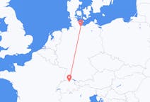 Vluchten uit Zürich, Zwitserland naar Lübeck, Duitsland