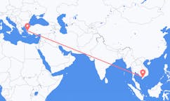 Lennot Can Tholta, Vietnam Izmiriin, Turkki