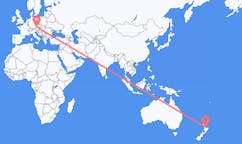 Flyg från Tauranga, Nya Zeeland till Linz, Österrike