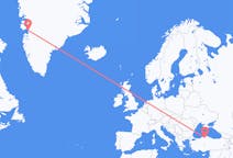 Flüge von Ilulissat, Grönland nach Kastamonu, die Türkei