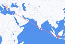 出发地 印度尼西亚日惹目的地 希腊约阿尼纳的航班
