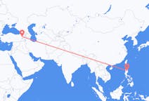 Flyreiser fra Tuguegarao City, Filippinene til Ağrı merkez, Tyrkia