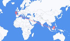 Flyrejser fra Balikpapan, Indonesien til La Coruña, Spanien