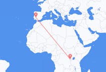 Flyrejser fra Goma, Den Demokratiske Republik Congo til Badajoz, Spanien