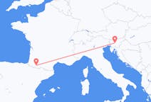 Flights from Ljubljana to Lourdes