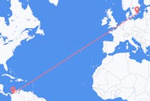 Flyreiser fra Montería, Colombia til Kalmar, Sverige