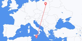 Flyg från Malta till Polen