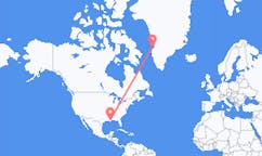 Flyreiser fra New Orleans, USA til Aasiaat, Grønland