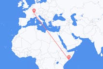 Flüge von Mogadischu, Somalia nach Bern, die Schweiz