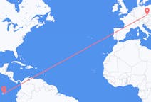 Flyreiser fra Baltra, Ecuador til Pardubice, Tsjekkia