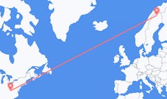 Flyg från Hamilton till Kiruna