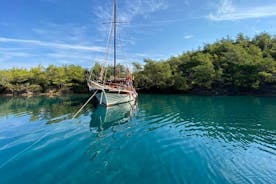 Enjoy the luxury of a private boat tour and visit the beautiful bays of Bodrum
