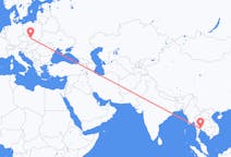 Vluchten van Bangkok naar Ostrava