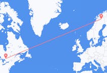 出发地 加拿大北灣目的地 瑞典基律纳的航班