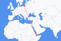 Flyreiser fra Jijiga, Etiopia til Szczytno, Polen