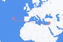 Vluchten van Amman, Jordanië naar São Jorge, Portugal