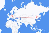 Flyreiser fra Changchun, Kina til Klagenfurt, Østerrike