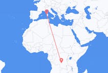 Flyrejser fra Mbuji-Mayi til Alghero