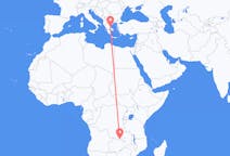Flyrejser fra Lubumbashi, Den Demokratiske Republik Congo til Volos, Grækenland