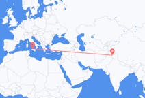 Voos de Srinagar, Índia para Palermo, Itália