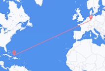 Flyreiser fra Providenciales, Turks- og Caicosøyene til Kassel, Tyskland