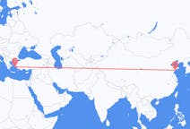 Flyreiser fra Qingdao, Kina til Ikaria, Hellas