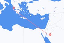 Voos de Tabuque, Arábia Saudita para Kefalínia, Grécia