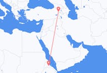 Flyreiser fra Asmara, til Iğdır