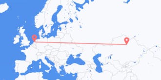 Flyg från Kazakstan till Nederländerna