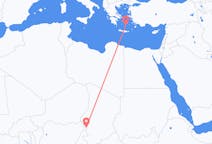 Flyreiser fra N Djamena, til Santorini