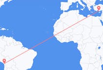 Flyg från Tacna, Peru till Gazipaşa, Turkiet