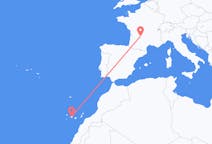 Flyg från Brive-la-gaillarde, Frankrike till Santa Cruz de Tenerife, Spanien