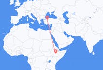 Flyreiser fra Goba, Etiopia til Eskişehir, Tyrkia