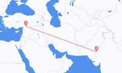 Lennot Jaisalmerilta, Intia Gaziantepiin, Turkki
