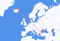 Lennot Egilsstaðirista, Islanti Istanbuliin, Turkki