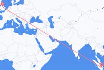 Flyreiser fra Palembang, Indonesia til Nottingham, England