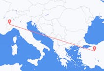 Flyrejser fra Torino, Italien til Eskişehir, Tyrkiet