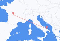 Flyreiser fra Limoges, til Bari