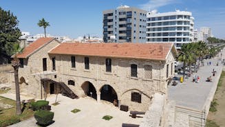 Photo of aerial view of Pano Lefkara village in Larnaca district, Cyprus.