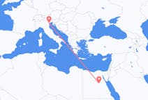 Flyreiser fra Asyut, Egypt til Venezia, Italia