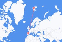 Flyg från Svalbard till Malaga