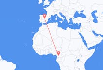Flyrejser fra Yaoundé til Madrid