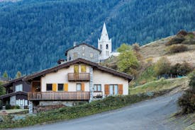 photo of the heights of the Vercors, the marly hills and the valley Val de Drome at Saint Jean De Maurienne in French countryside.